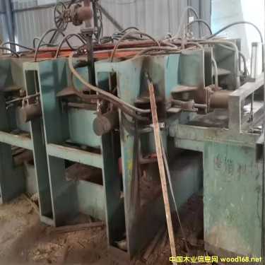 二手建浩全自動二壓一層熱壓拼板機(jī)